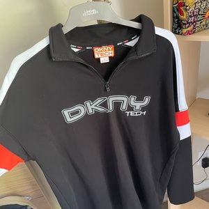 Women's Black Tech Half-zip Sweatshirt dress